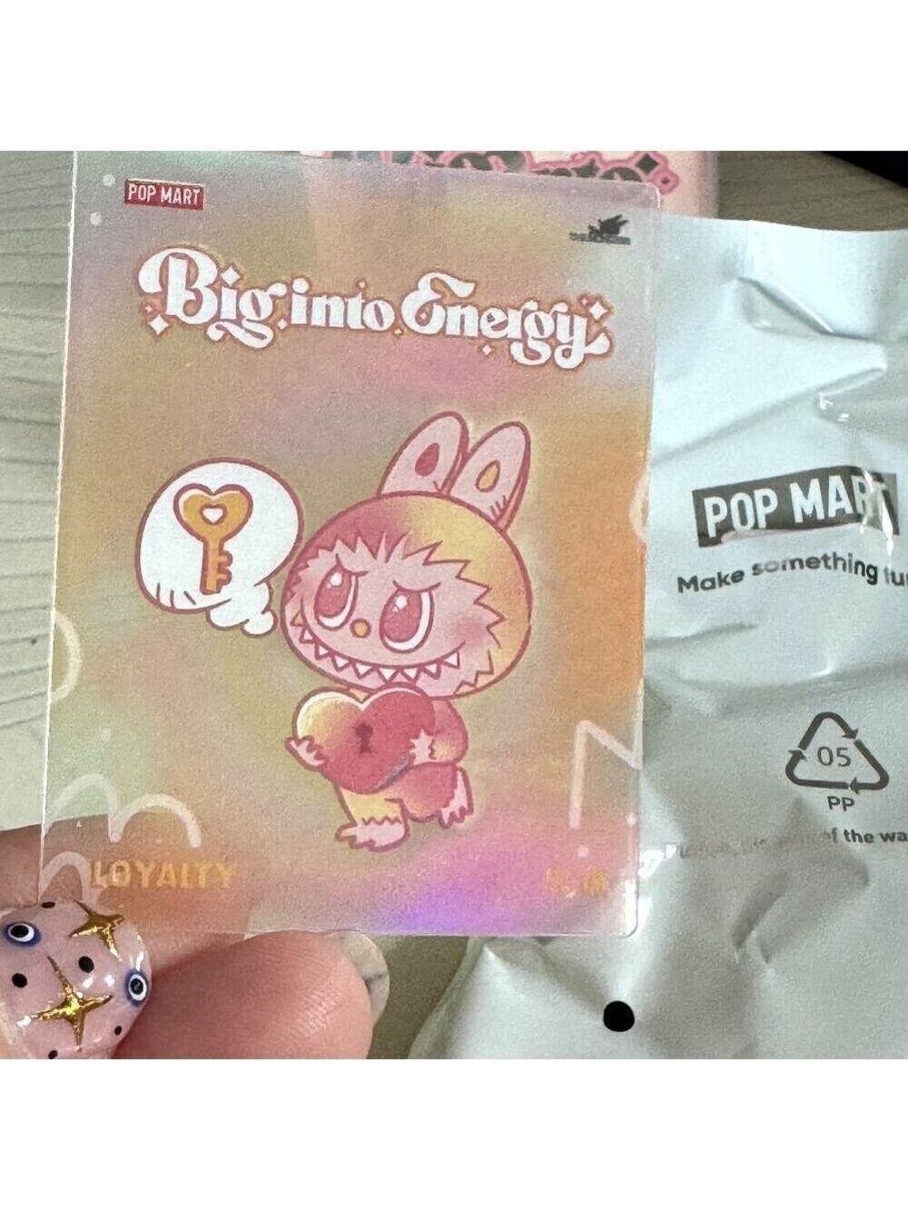 Pop Mart Big Into Energy – Labubu Phone Charm (LOYALTY) NIB